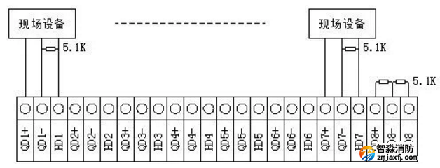 利達LD9203EN聯(lián)動控制盤現(xiàn)場接線